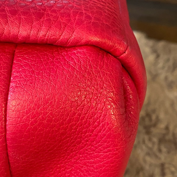 Coach Fuchsia Madison Georgie  Leather Satchel Shoulder Bag - Picture 11 of 16